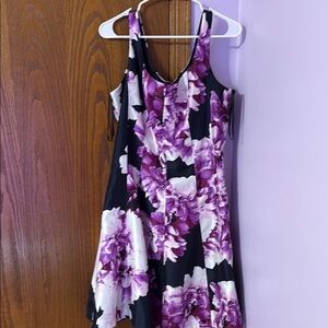 DressBarn women’s purple floral size 12 sundress